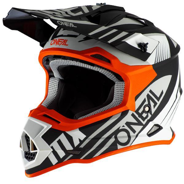 Шлем кроссовый ONEAL 2Series SPYDE 2.0 black/white/orange